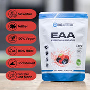 EAA essentielle Aminosäuren BCAA Bios Nutrition Leucin Isoleucin Valin Red Berry Rote Früchte