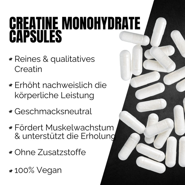 Premium Creatin Monohydrat Kapseln