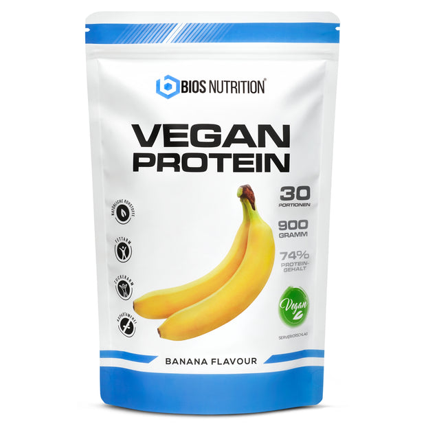 Veganes Proteinpulver Banane Bios Nutrition Mehrkomponenten Vegan Protein Pflanzlich