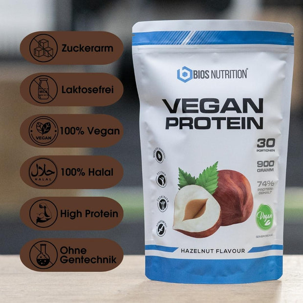 Vegan Protein Haselnuss