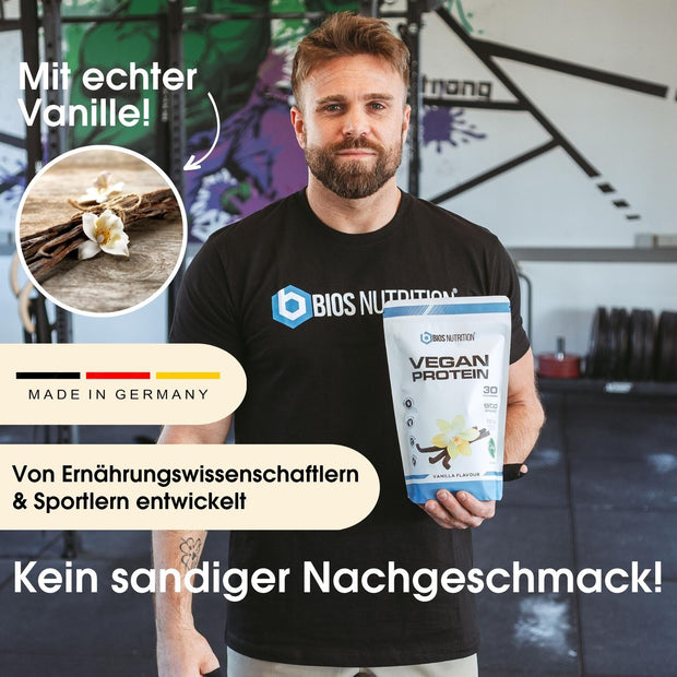 Veganes Proteinpulver Vanille Bios Nutrition Mehrkomponenten Vegan Protein Pflanzlich