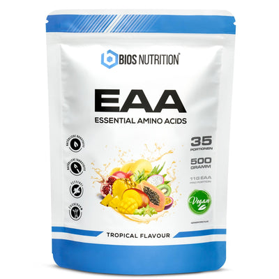 EAA essentielle Aminosäuren BCAA Bios Nutrition Leucin Isoleucin Valin Tropical